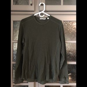Men’s Vince Double Knit Slim Fit Long Sleeve Shirt